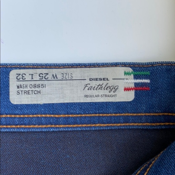 Diesel | Jeans | Diesel Womens Faithlegg Straight Jeans Size 25 | Poshmark